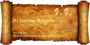 Vilhelem Vivien névjegykártya